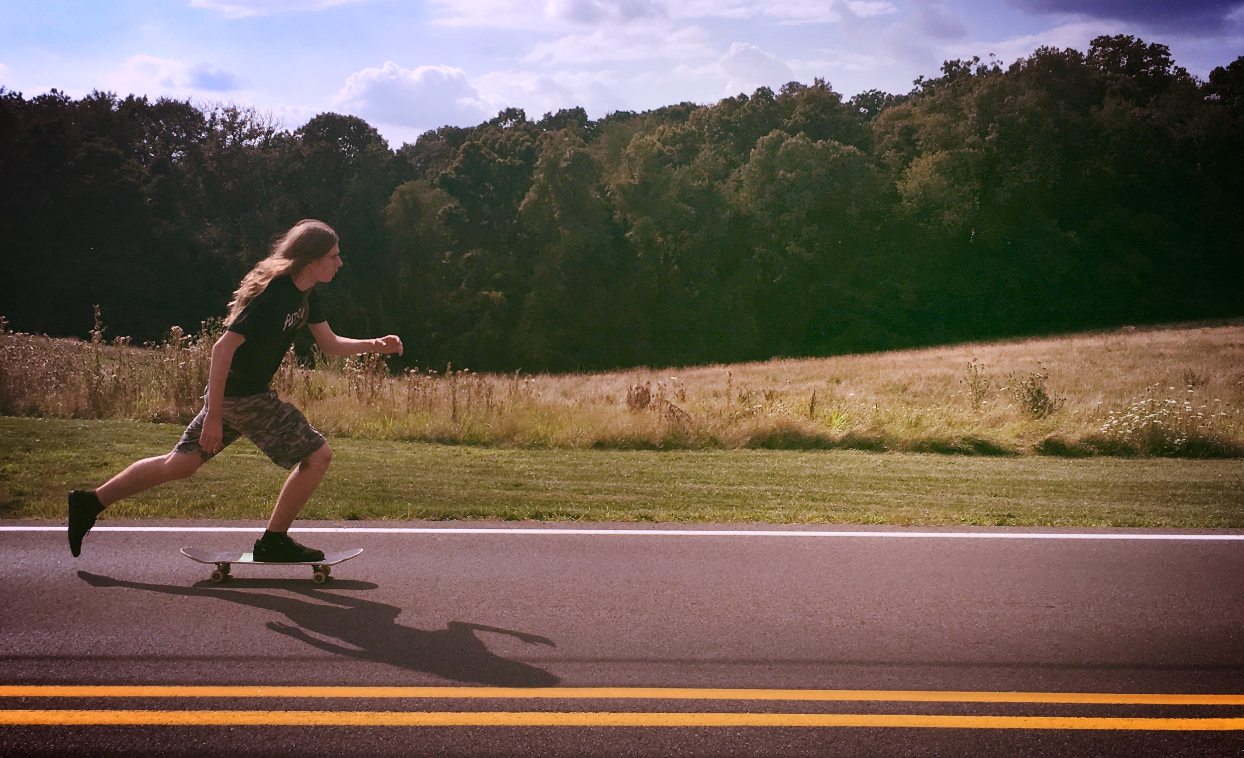 Max Gaichas, founder of MTG Industries, skating